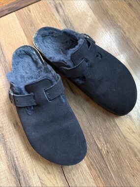 Birkenstock Navy color Shearling Clog Slip-On Size L 9